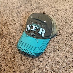 Wrangler Teal and Brown NFR Cap